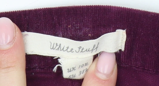 White Stuff Women’s Purple Cord Jegging Size 10