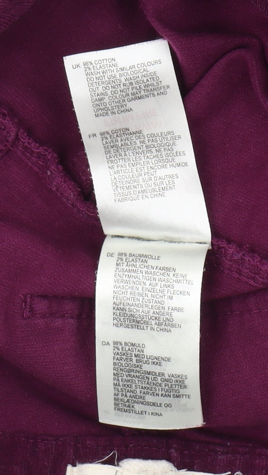 White Stuff Women’s Purple Cord Jegging Size 10