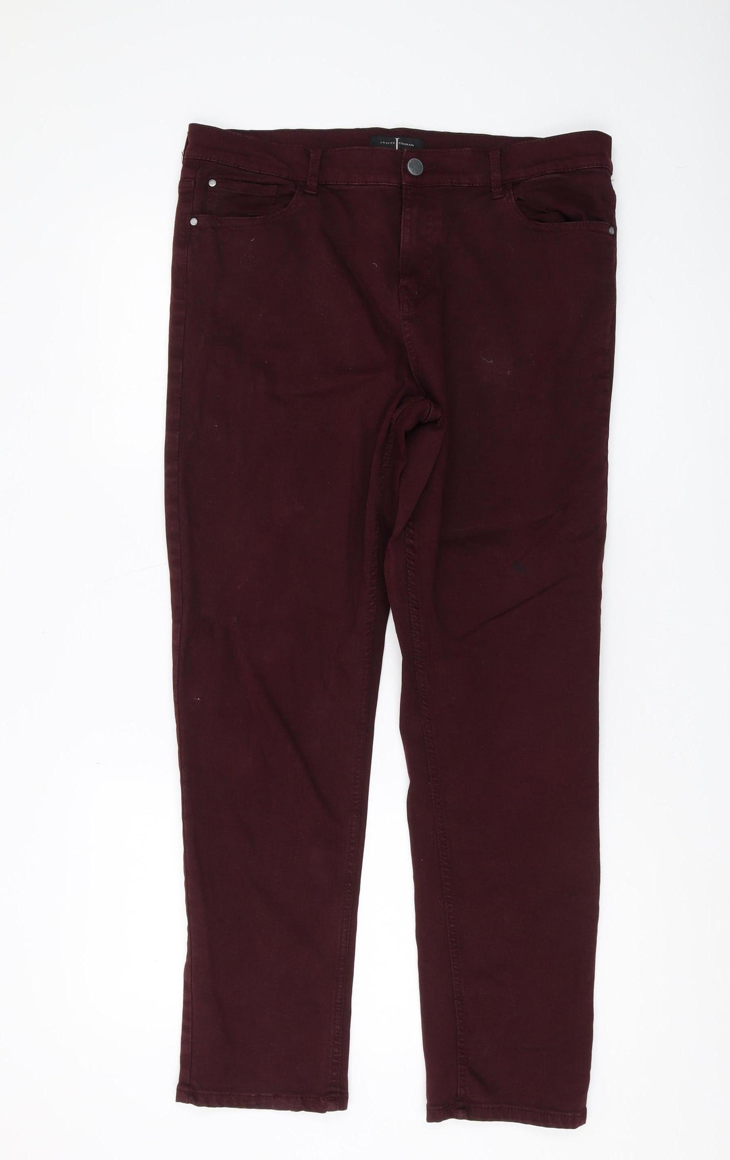 Jasper Conran Women's Brown Straight Jeans Size 16