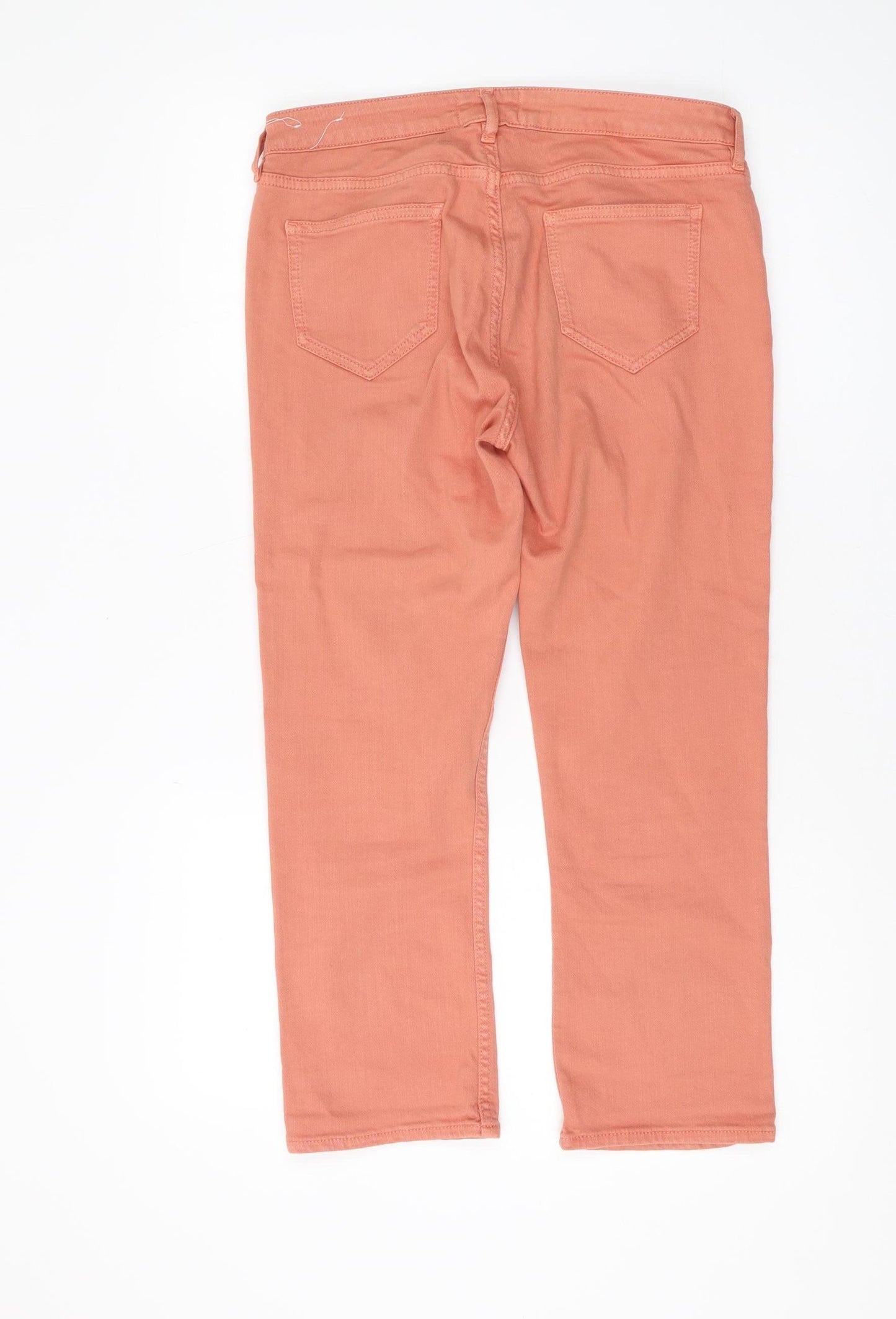 Fat Face Women’s Orange Cropped Jeans Size 12