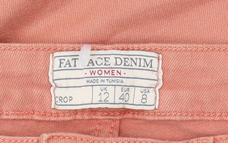 Fat Face Women’s Orange Cropped Jeans Size 12