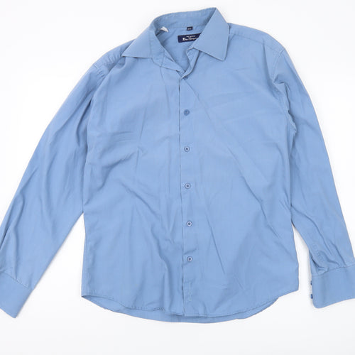 Ben Sherman Men's Blue Regular Fit Long Sleeve Shirt