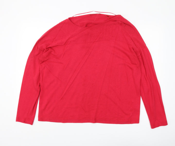 s.Oliver Women's Red Pullover Jumper Size 16