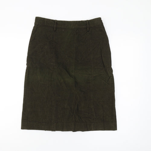 Jigsaw Women's Green Corduroy Pencil Skirt Size 10