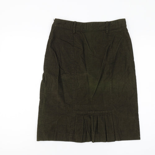 Jigsaw Women's Green Corduroy Pencil Skirt Size 10