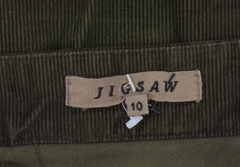 Jigsaw Women's Green Corduroy Pencil Skirt Size 10