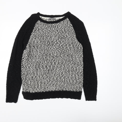 Laura Ashley Women's Black Knit Jumper Size 14