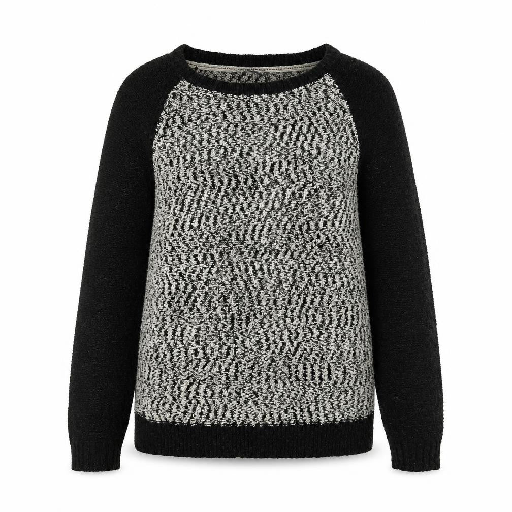 Front view of Laura Ashley Women's Black Knit Jumper, size 14