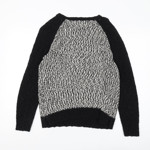 Laura Ashley Women's Black Knit Jumper Size 14