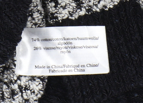 Laura Ashley Women's Black Knit Jumper Size 14