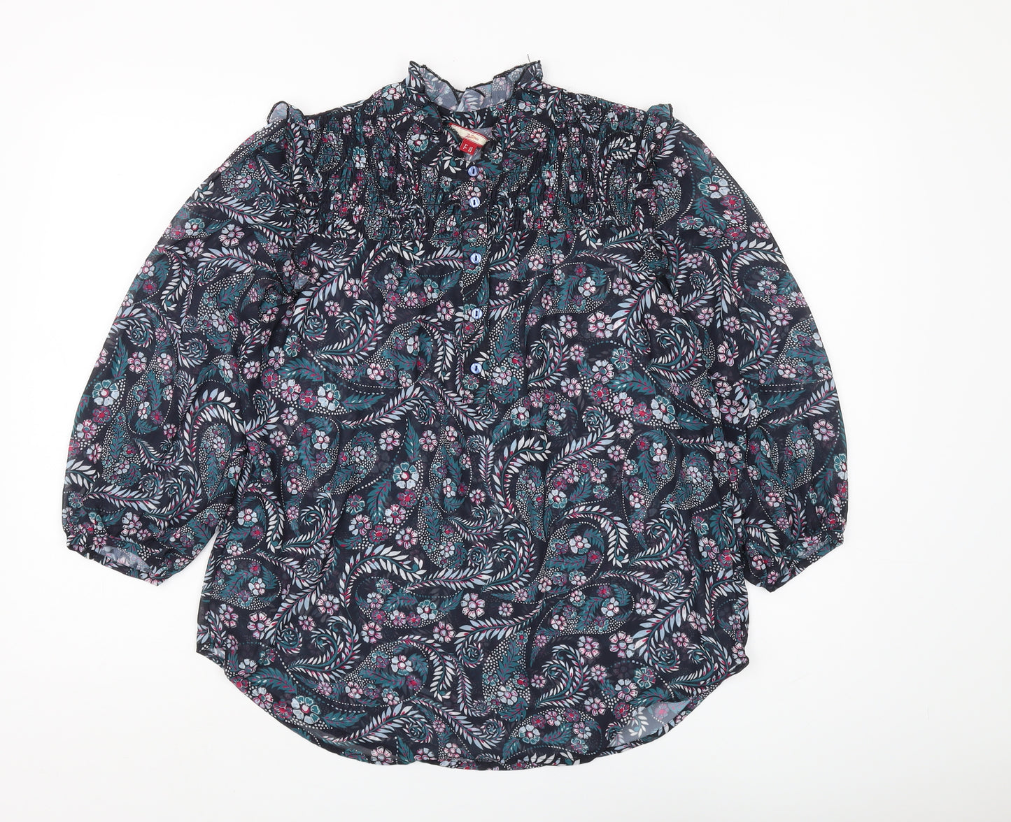 Joe Browns Women's Multicoloured Floral Tunic Blouse Size 10