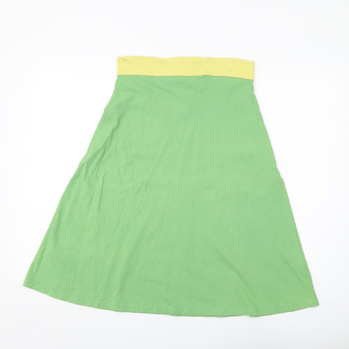 Seasalt Women’s Green A-Line Skirt, Size 8, Cotton