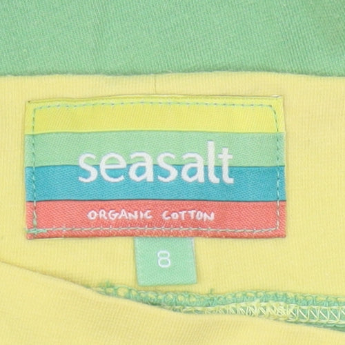 Seasalt Women’s Green A-Line Skirt, Size 8, Cotton