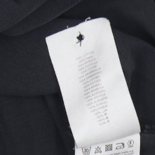 Ben Sherman Men's Black Cotton Polo Shirt Size S