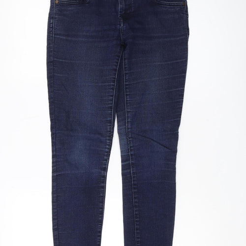 Women's Blue Skinny Jeans - 8R, Excellent Condition