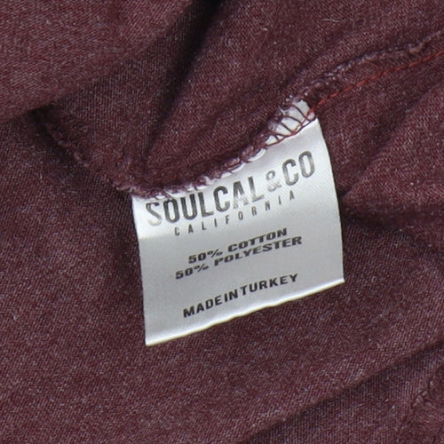 SoulCal & Co Men's Red Graphic Print T-Shirt, Size S