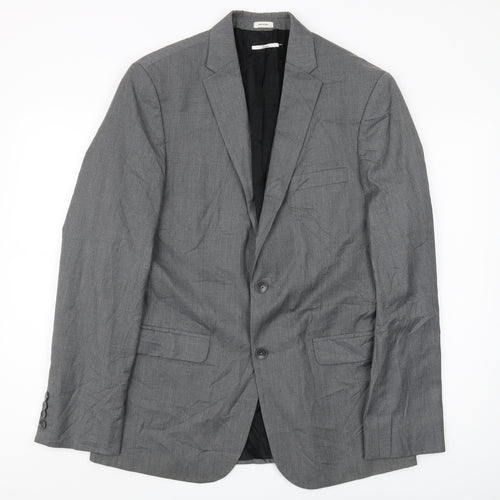 Calvin Klein Men's Grey Suit Jacket Size M Regular