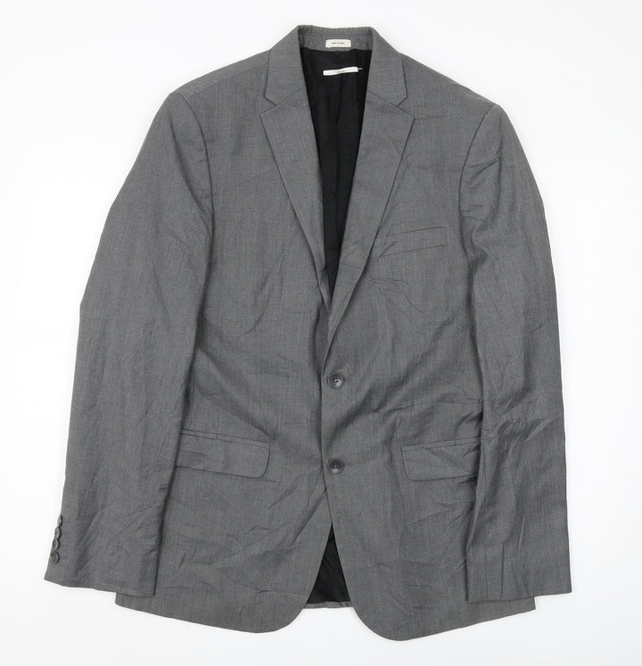 Calvin Klein Men's Grey Suit Jacket Size M Regular