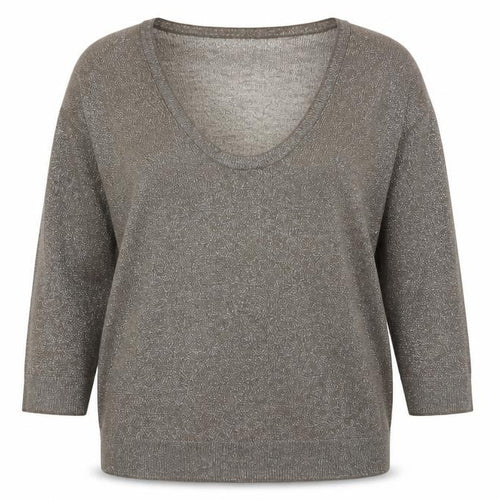Banana Republic Women's Brown Scoop Neck Jumper S
