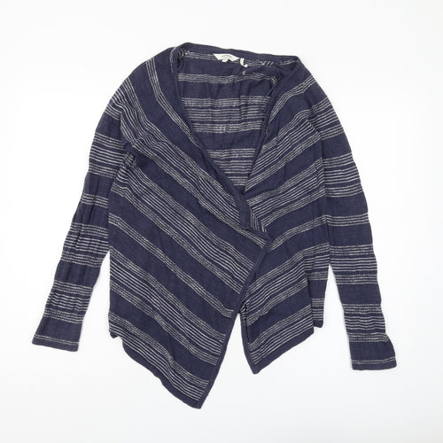 FatFace Women's Blue Striped Cardigan Size 10
