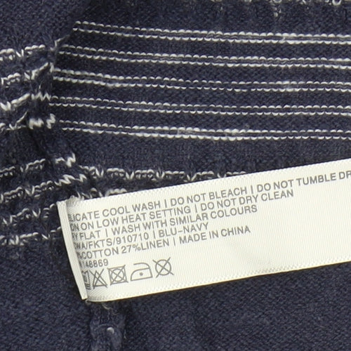 FatFace Women's Blue Striped Cardigan Size 10
