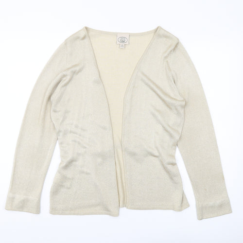 Laura Ashley Women's Beige Cardigan L - Elegant & Lightweight