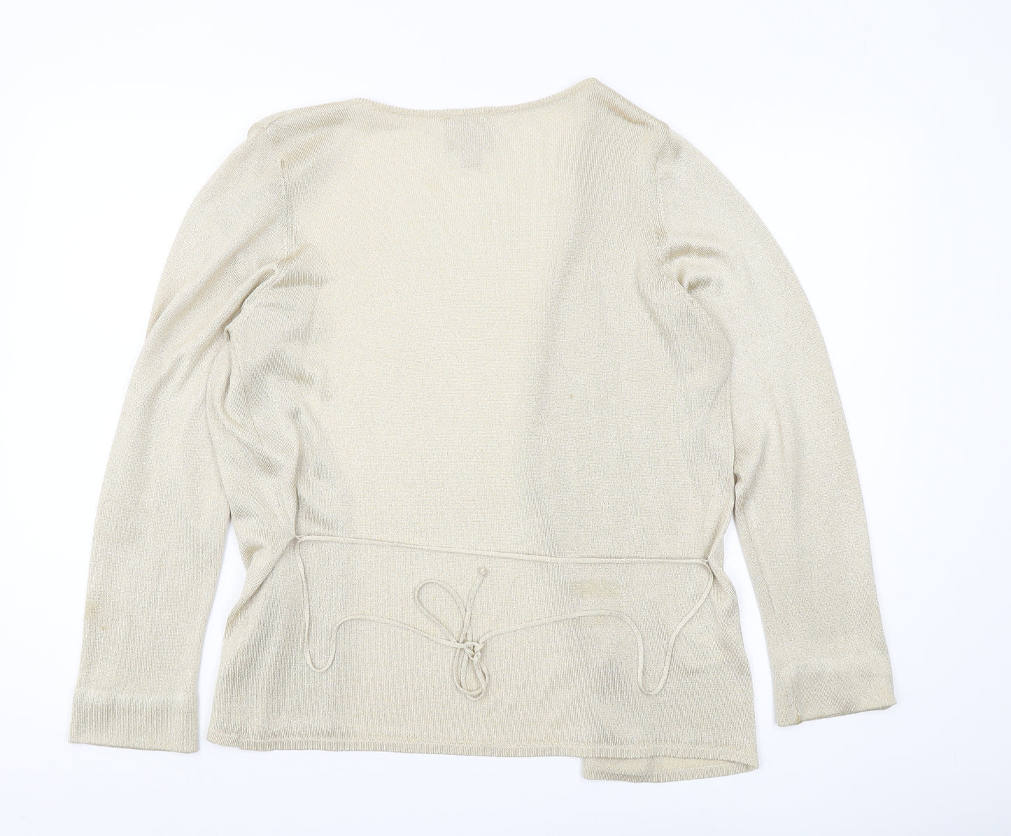 Laura Ashley Women's Beige Cardigan L - Elegant & Lightweight