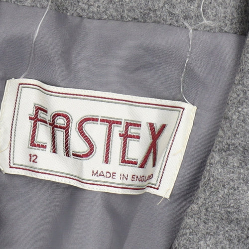 Eastex Women's Grey Wool Blazer Size 12 – Vintage Style