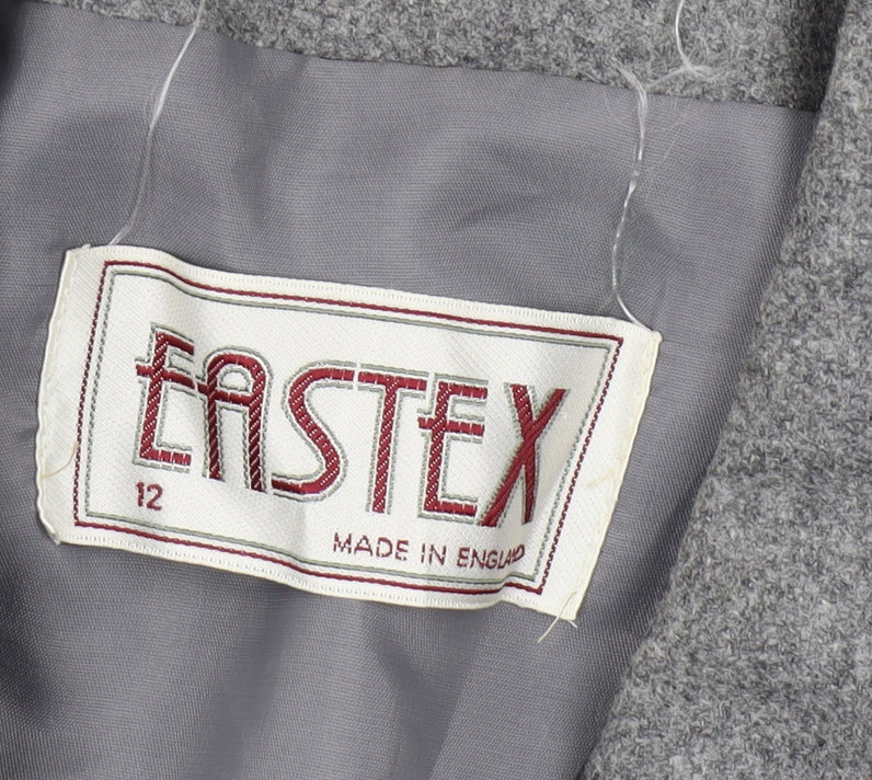 Eastex Women's Grey Wool Blazer Size 12 – Vintage Style