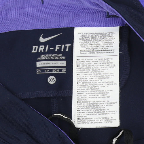 Nike Women's XS Purple Black Running Leggings