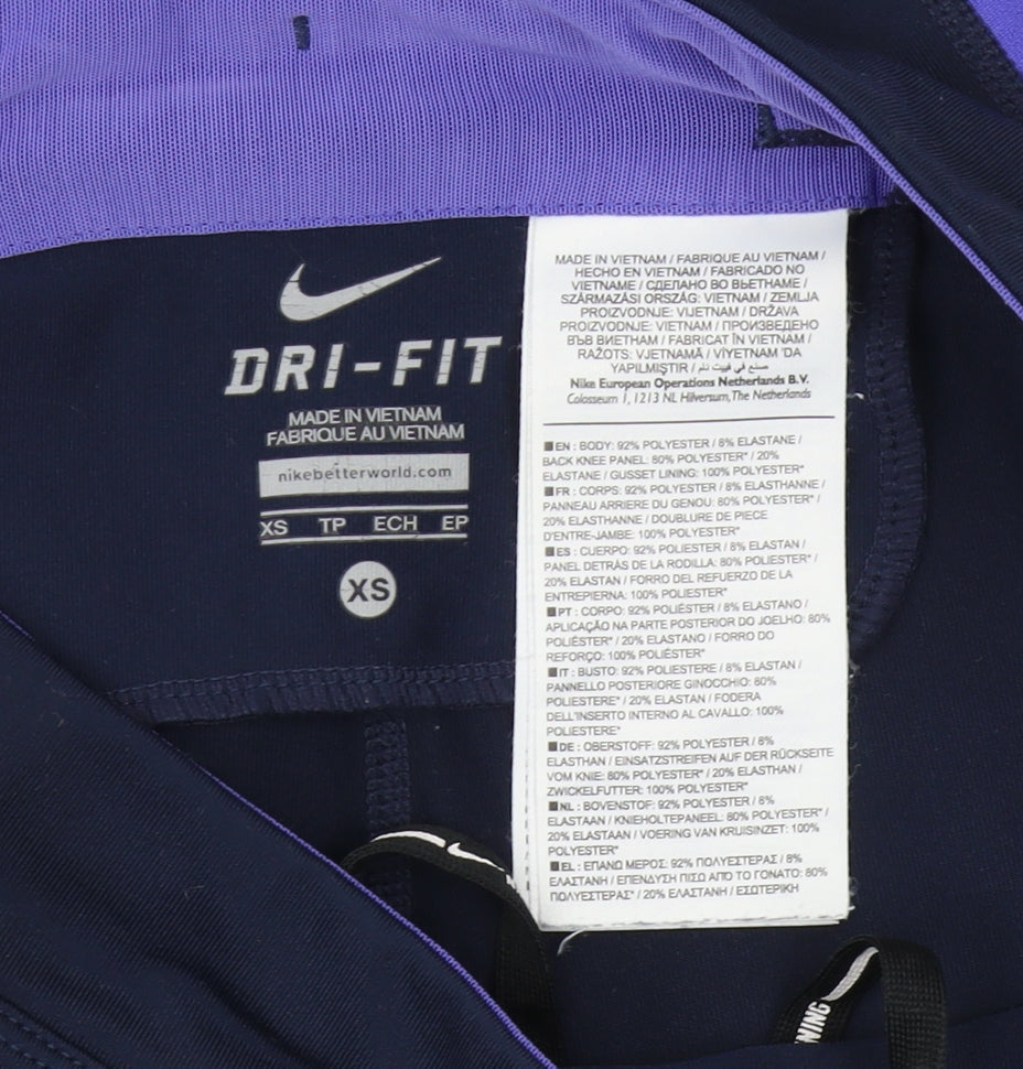 Nike Women's XS Purple Black Running Leggings