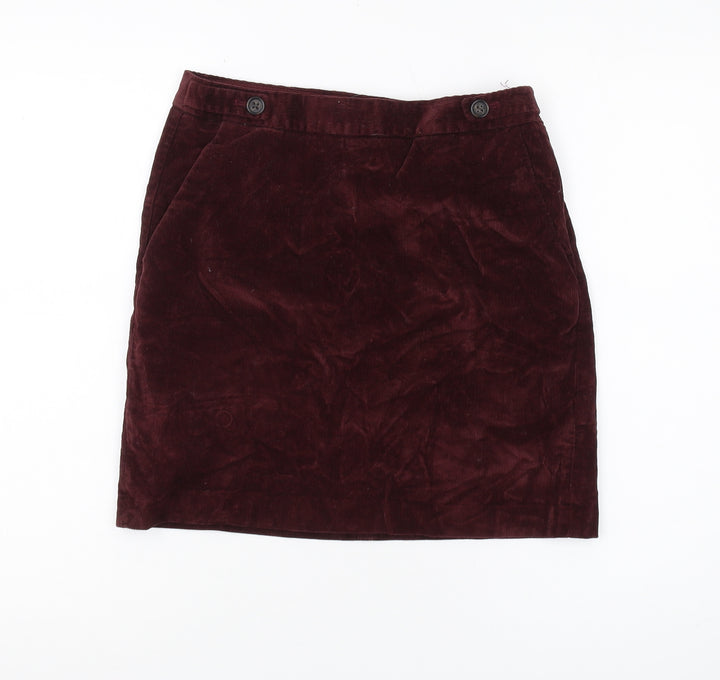 Banana Republic Women's Red Corduroy Pencil Skirt Size 4