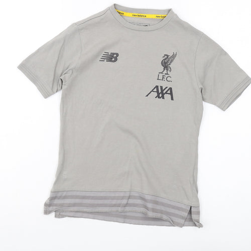 New Balance Boys Grey T-Shirt, 7-8 Years, Sports Style Casual