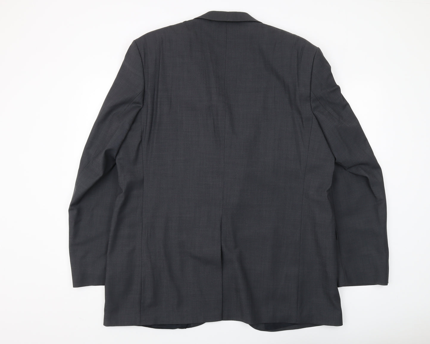 Centaur Men's Grey Blazer, Size 46L, Formal Long Wool Jacket