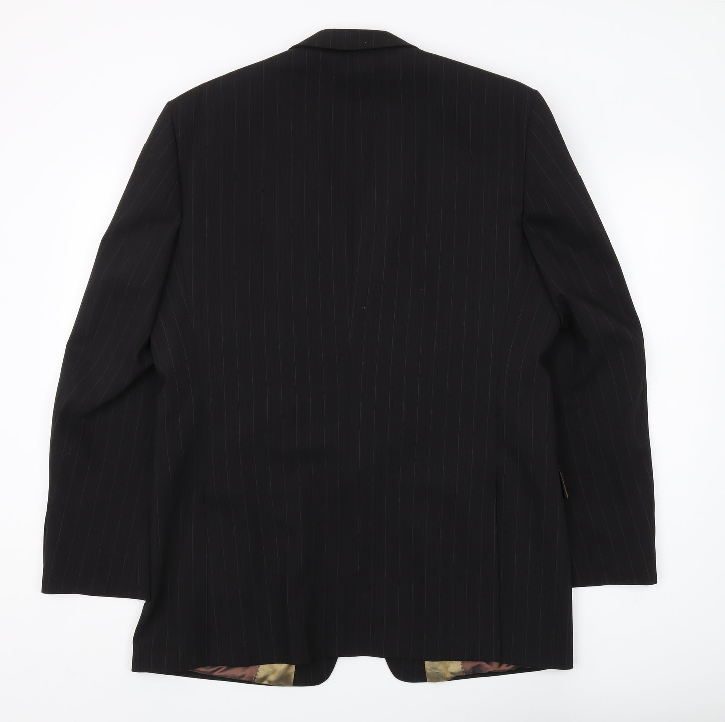 Studio Jeff Banks Men's Black Striped Blazer 42 Regular