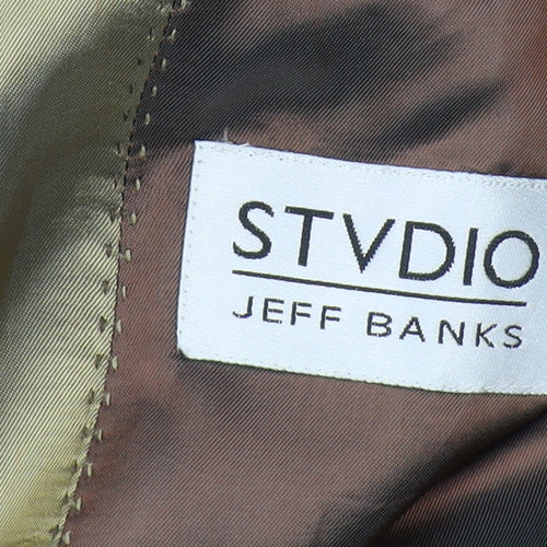 Studio Jeff Banks Men's Black Striped Blazer 42 Regular