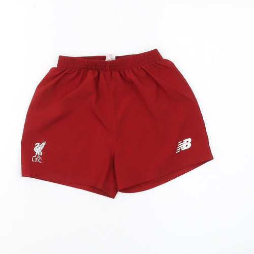 New Balance Boys Red Athletic Shorts 6-7 Years Football Style