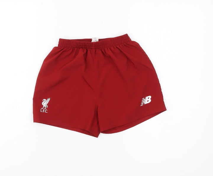 New Balance Boys Red Athletic Shorts 6-7 Years Football Style