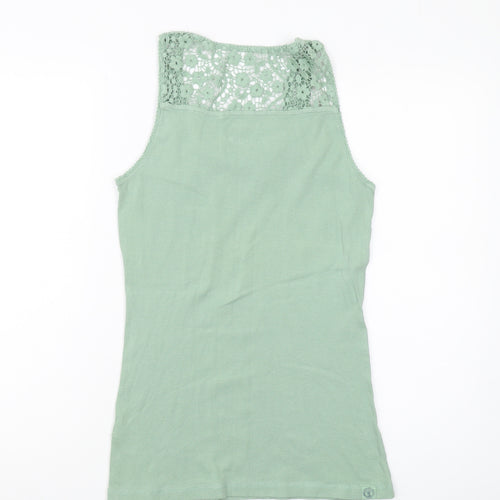 Fat Face Women's Green Lace Tank Top, Size 14