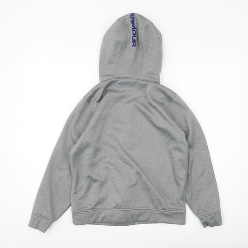 Under Armour Boys Grey Pullover Hoodie - M