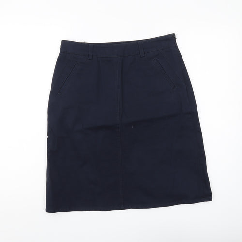 Laura Ashley Women's Blue Pencil Skirt Size 10