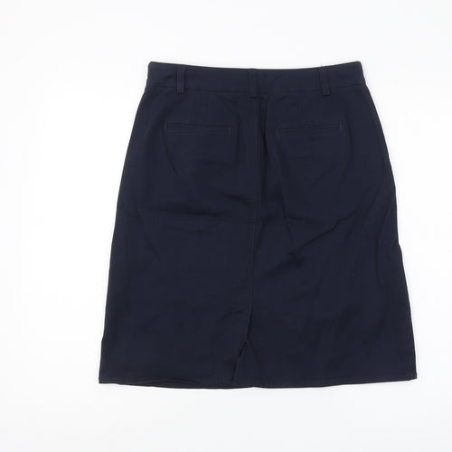 Laura Ashley Women's Blue Pencil Skirt Size 10