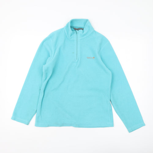 Regatta Women's Blue Hooded Fleece Sweatshirt Size 10