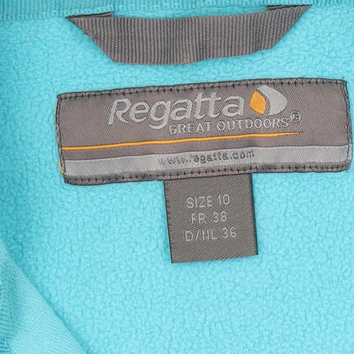 Regatta Women's Blue Hooded Fleece Sweatshirt Size 10