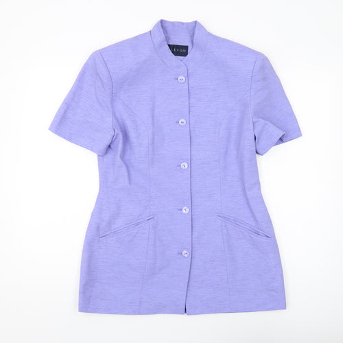 Alexon Women's Purple Suit Jacket Size 12 Woven Regular Fit