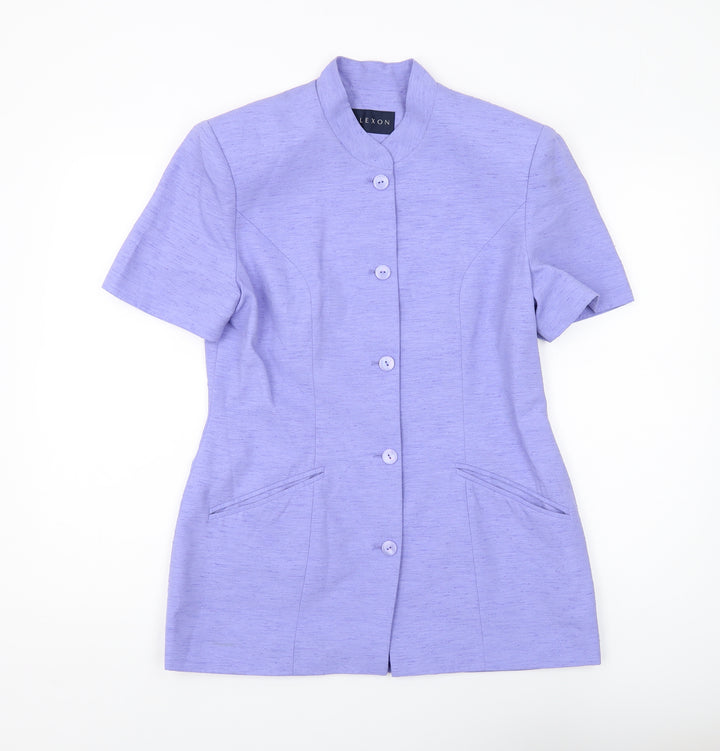 Alexon Women's Purple Suit Jacket Size 12 Woven Regular Fit