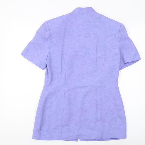 Alexon Women's Purple Suit Jacket Size 12 Woven Regular Fit