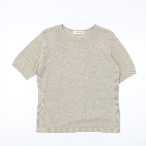 Windsmoor Women Beige Pullover Jumper Medium