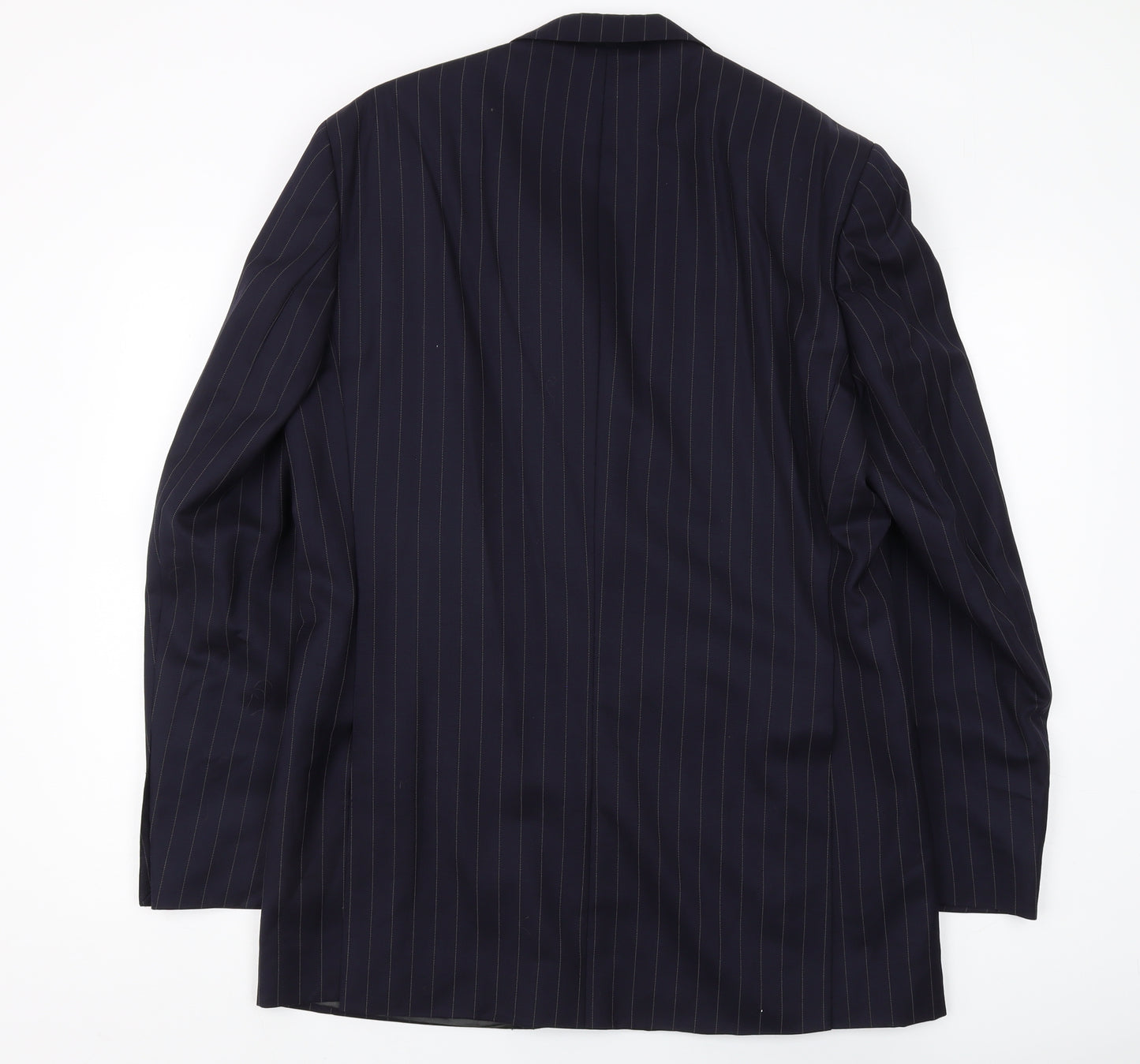 Austin Reed Men's Blue Striped Blazer, 40L, Wool-Cashmere