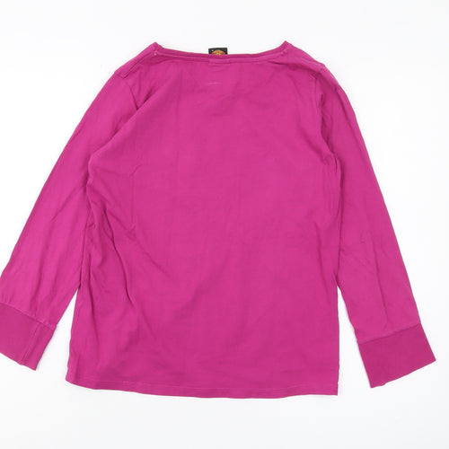 Manchester United Girls Pink Long Sleeve T-Shirt 12-13 Years